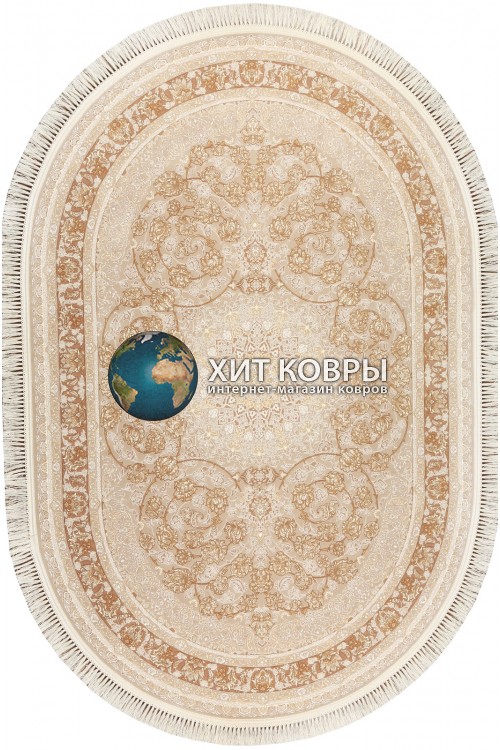 Иранский ковер Farsi 1200 142 Крем овал
